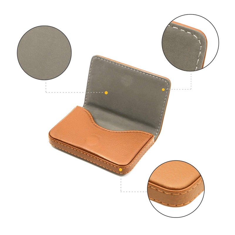 Padike Business Name Card Holder Luxury PU Leather,Business Name Card Holder Wallet Credit card ID Case/Holder For Men & Women - Keep Your Business Cards Clean - Image 4